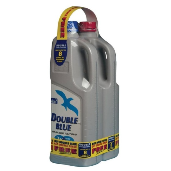 Elsan Double 2L Blue and Rinse Duo Toilet Fluid Pack